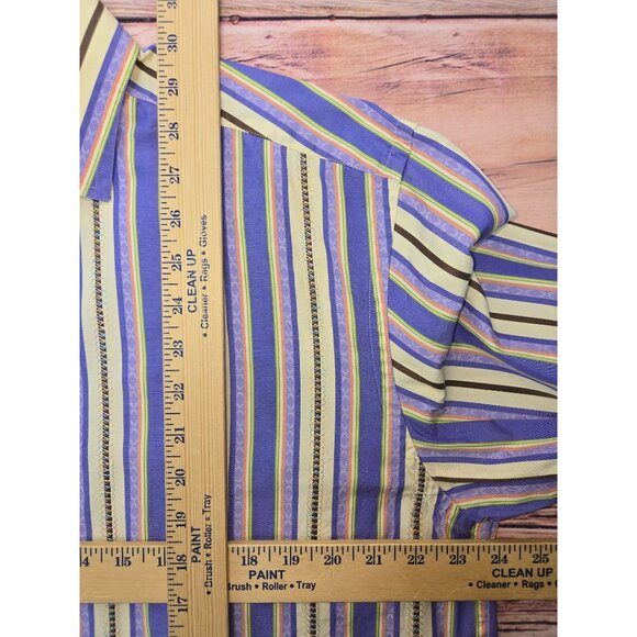 $178 Robert Graham Mens Striped Contrast Long Sleeve Shirt XL - Picture 10 of 10